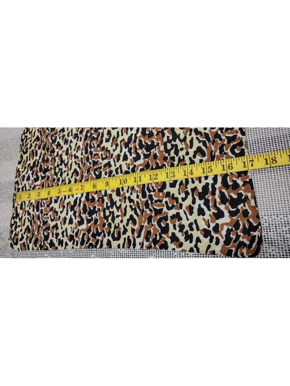 Vintage 50s 60s Silk Leopard Scarf Handkerchief 17 inches UNISEX Mod Rockabilly